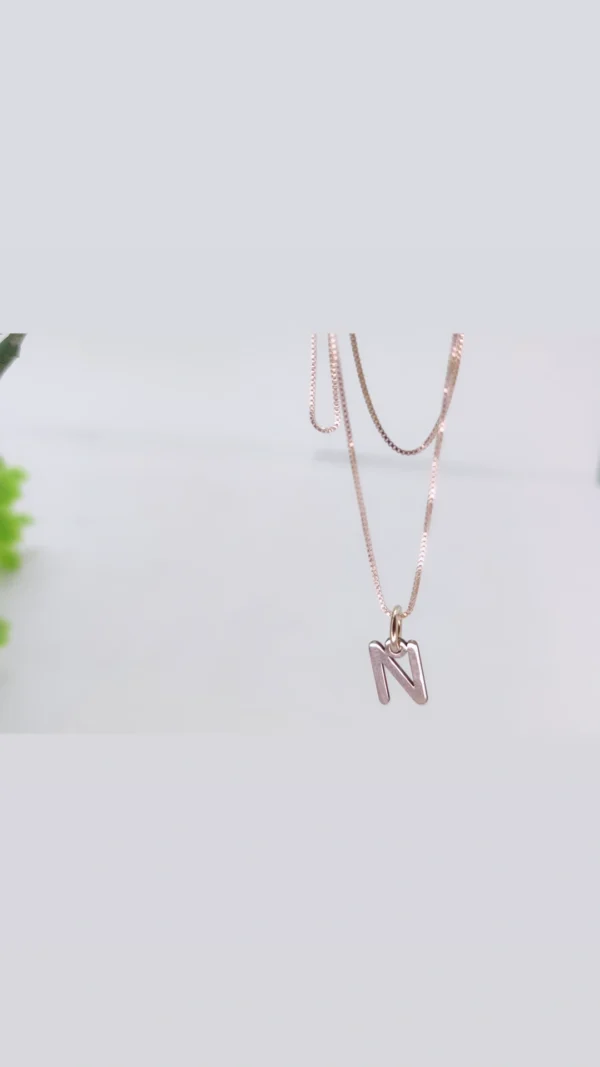 COLAR LETRA PERSONALIZADA PRATA 925