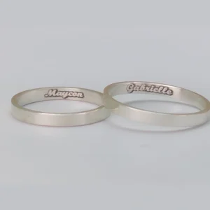 ALIANÇA PRATA 950