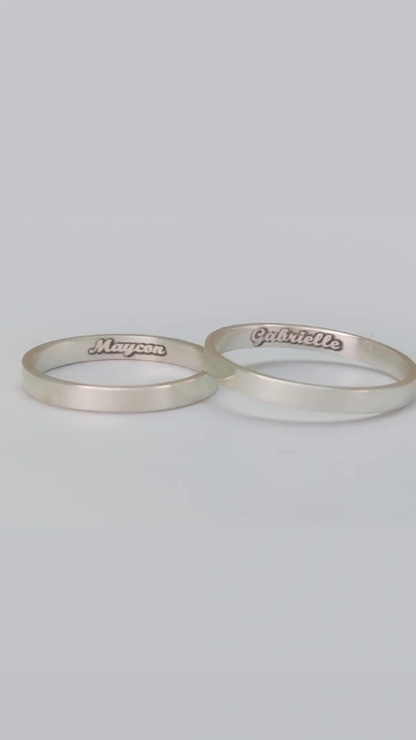 ALIANÇA PRATA 950